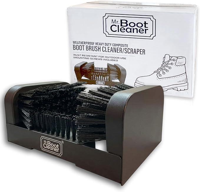 Heavy Duty Boot Brush Cleaner Outdoor Floor Mount or Portable Boot by MrBootsCleaner