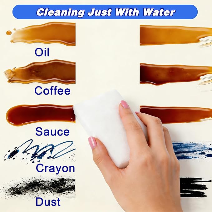 100 Pack Magic Cleaning Sponge Erasers, Non-Scratch Melamine Sponge Bulk - Image 2