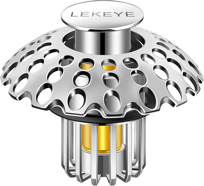 LEKEYE Bathroom Sink Stopper | Shower Drain Hair Catcher | Pop Up Sink Drain by LEKEYE
