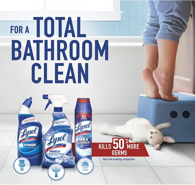 Lysol Toilet Bowl Cleaner Gel, For Cleaning and Disinfecting, Bleach Free - Image 9