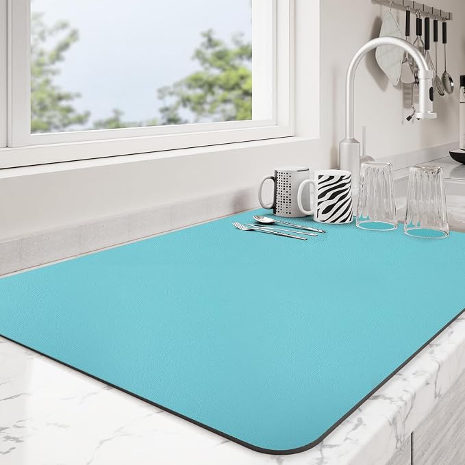 Dish Drying Mat for Kitchen Counter | Coffee Bar Mat for Countertops | Heat by Unknown