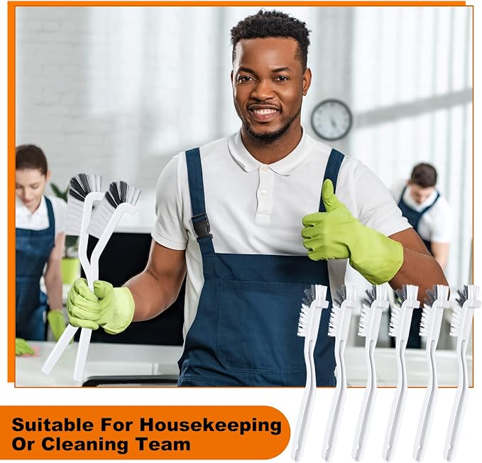 Rtteri 48 Pcs Kitchen Scrub Brush Bulk Plastic Sink Bathroom Cleaning Edge - Image 6