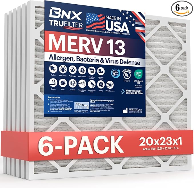 BNX TruFilter 20x23x1 Air Filter MERV 13 by BNX