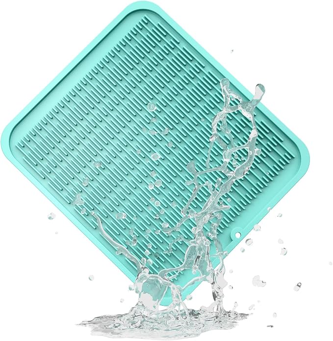 ZLR Silicone Dish Drying Mat for Kitchen Counter, Eco-Friendly Fast Dry Dish Mat by ZLR