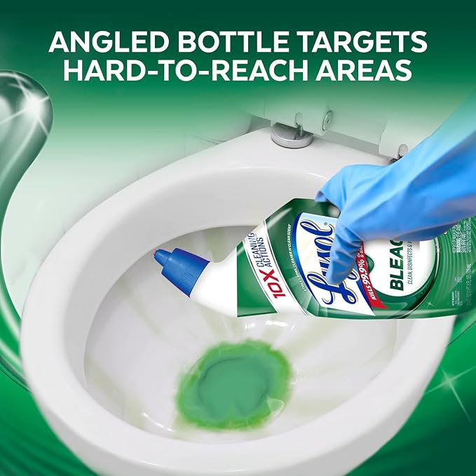 Lysol Toilet Bowl Cleaner Gel, For Cleaning and Disinfecting, Stain Removal - Image 4