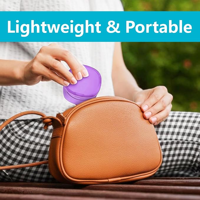 Purple Denture Cup Denture Bath Box Case - Image 8