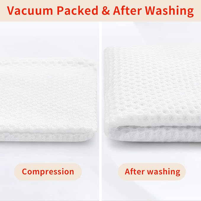 Homaxy 100% Cotton Oversized Waffle Weave Kitchen Dish Towels, Ultra Soft - Image 8