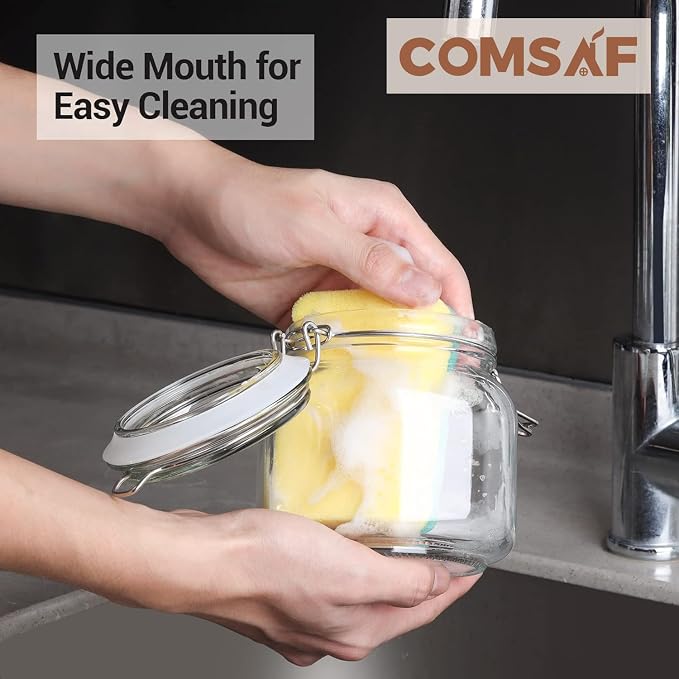 ComSaf 25oz Airtight Glass Canisters - Image 7