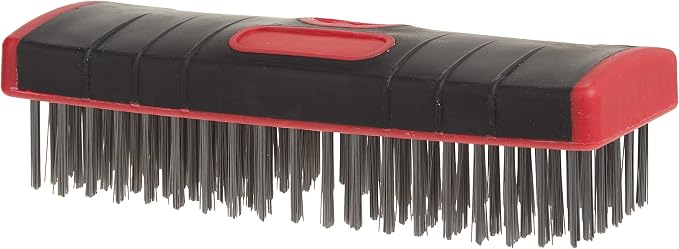 Red Devil 4166 7-Inch Soft Grip Stainless Steel Scrub Brush by RedDevil