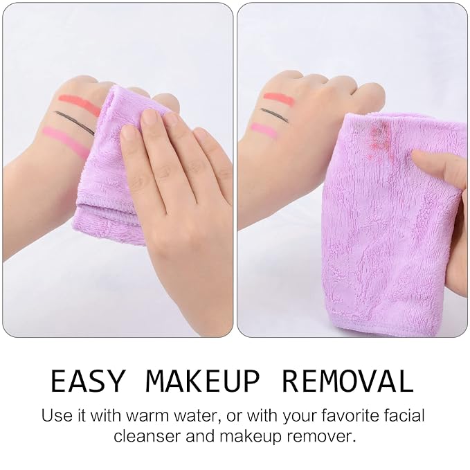 SINLAND Microfiber Facial Cloths Fast Drying Washcloth 12inch x 12inch Light - Image 6