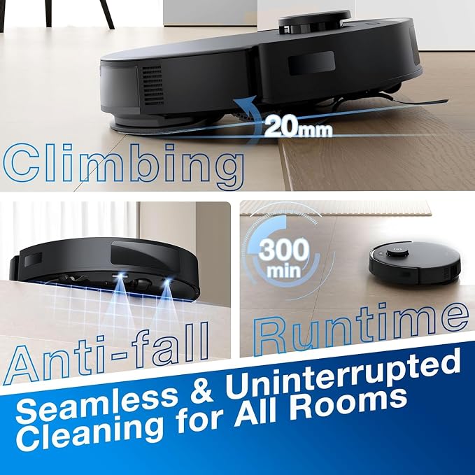 ECOVACS DEEBOT N20 Robot Vacuum Cleaner and Mop, 8000Pa Strong Suction - Image 6