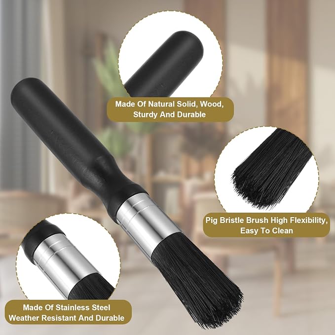 2 Pcs Coffee Grinder Cleaning Brush, Boar Bristle Espresso Brush Machine Cleaner - Image 4