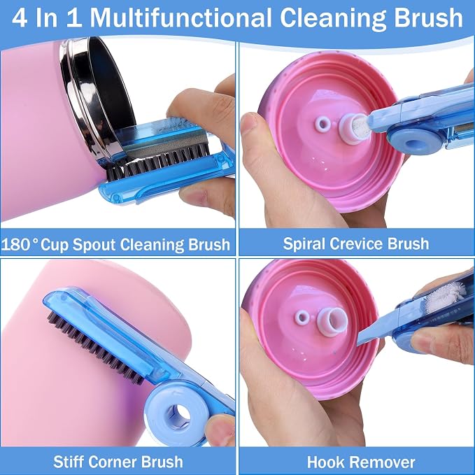 XANGNIER 3 PCS Water Bottle Cleaner Brush Set - Image 4