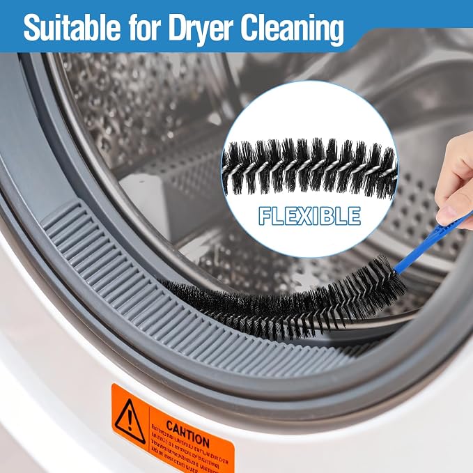 3PCS Drain Brush Set with Refrigerator Coil Cleaning Brush, Bathroom Drains - Image 5