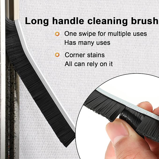 2pcs Hard Bristle Crevice Brush, Gap & Grout Cleaner, Tile & Kitchen Window - Image 3