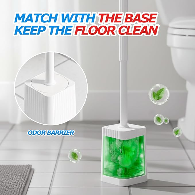 2Pack Toilet Bowl Brush and Holder Set - Image 2