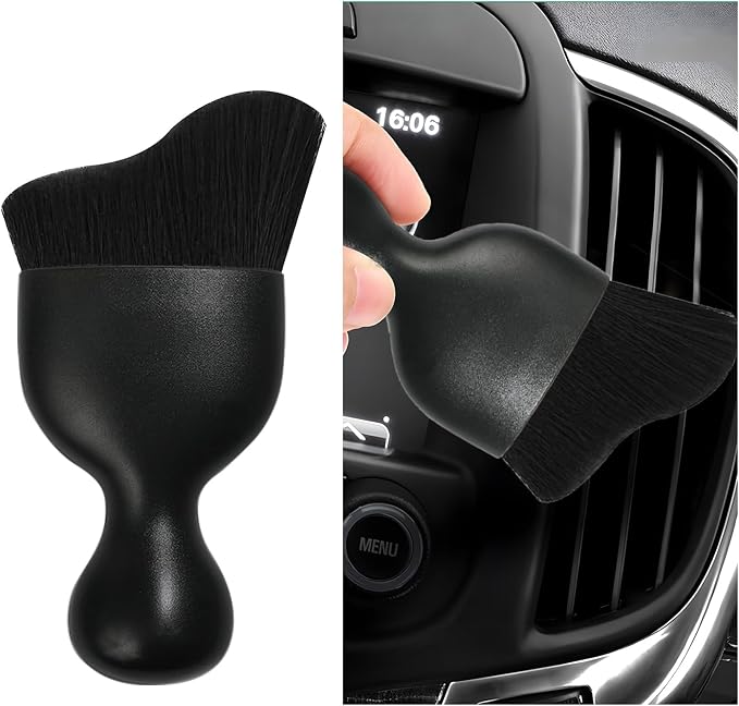 Car Interior Dust Brush, Soft Scratch Free Auto Detailing Brushes, Universal by Dickno