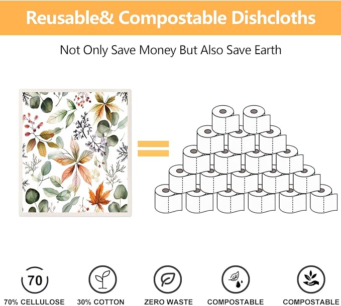 6 Pack Swedish Dishcloths for Kitchen - Image 4