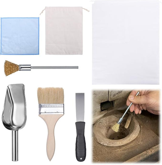 XANGNIER Pellet Stove Cleaning Kit, Pellets Stove Brush Cleaner Accessories by XANGNIER