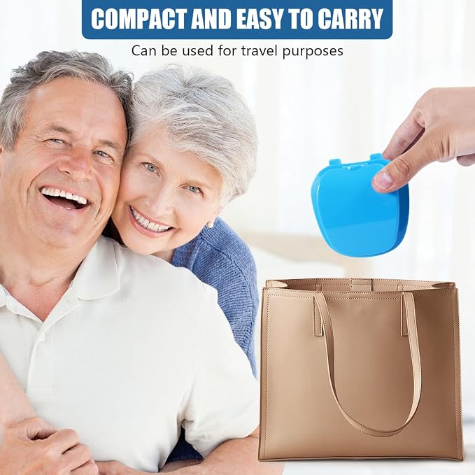 White Denture Bath Case Cup Box Holder Storage Container - Image 8