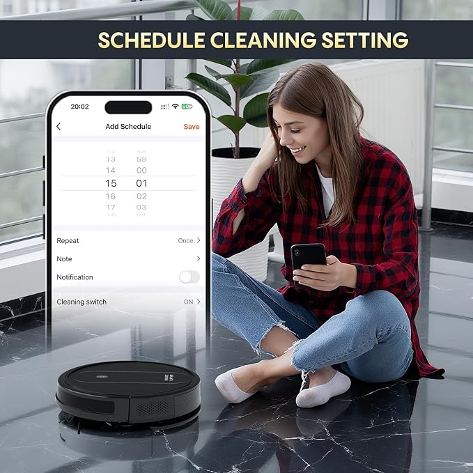 3-in-1 Robot Vacuum 4000Pa Strong Suction Robot Vacuum Cleaner & Smart - Image 8