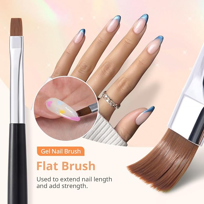 AIRSEE Nail Art Clean Up Brush Set, Detailed Cleaning, Nail Design - Image 6