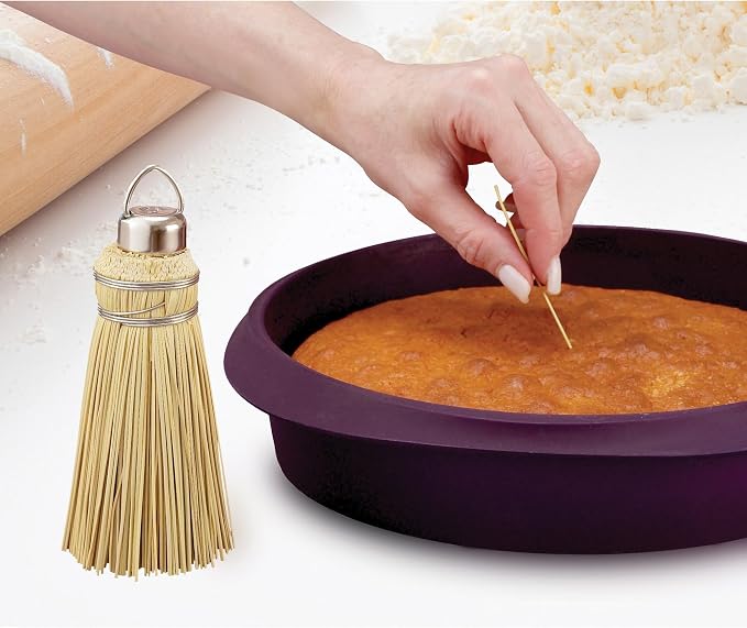 HIC Kitchen Authentic Amish Broom Cake Tester, Made in America From All Natural - Image 2