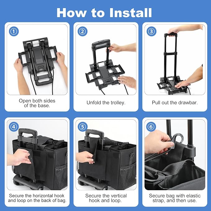 Housolution Rolling Cleaning Caddy Bag - Image 6