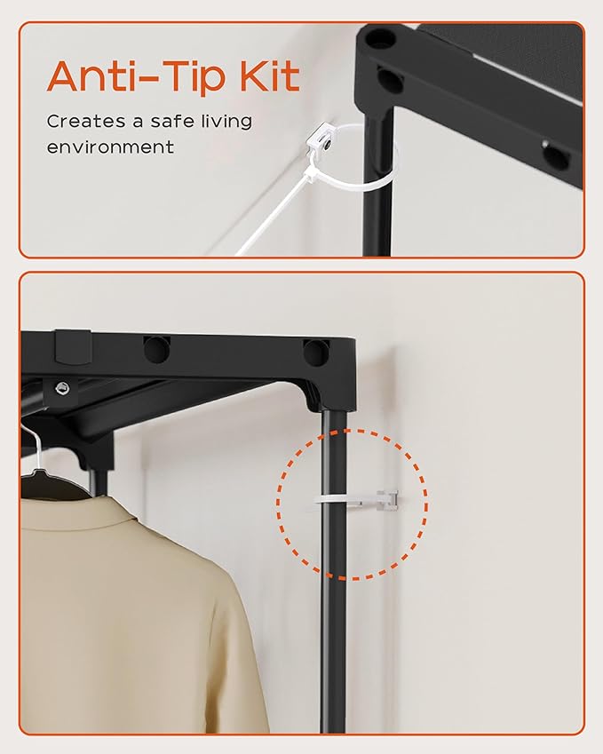 Clothes Rack, Portable Closet, 27.6 Inch Wardrobe Closet, Clothes Storage - Image 7