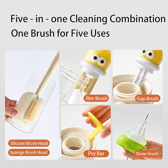 5-in-1 Multifunctional Cup Brush, Bottle Cleaning Set - Image 4