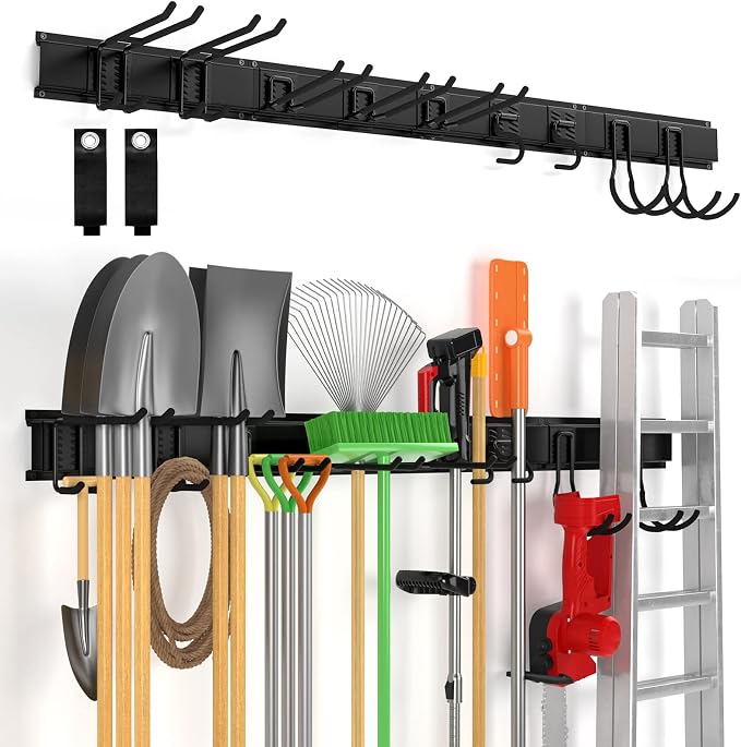 64" Ailadl Wall Mount Tool Storage Rack, Garage Tool Organizer Wall Mounted by Ailadl