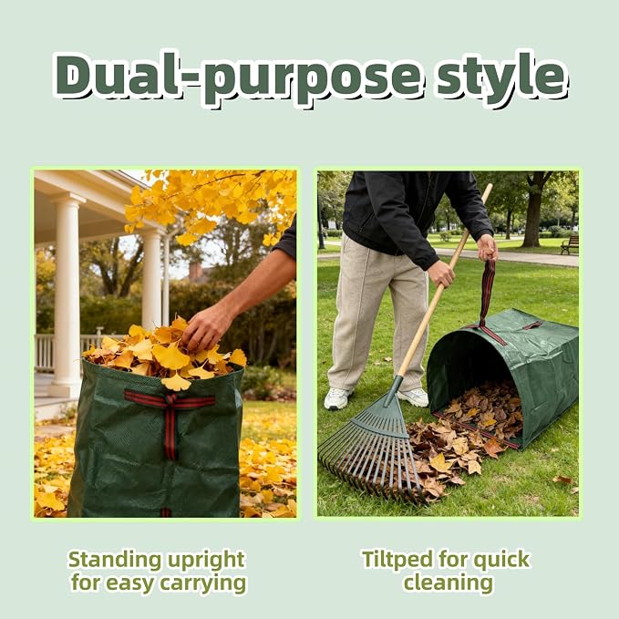 2-Pack 72-Gallon Reusable Yard Waste Bags - Image 4