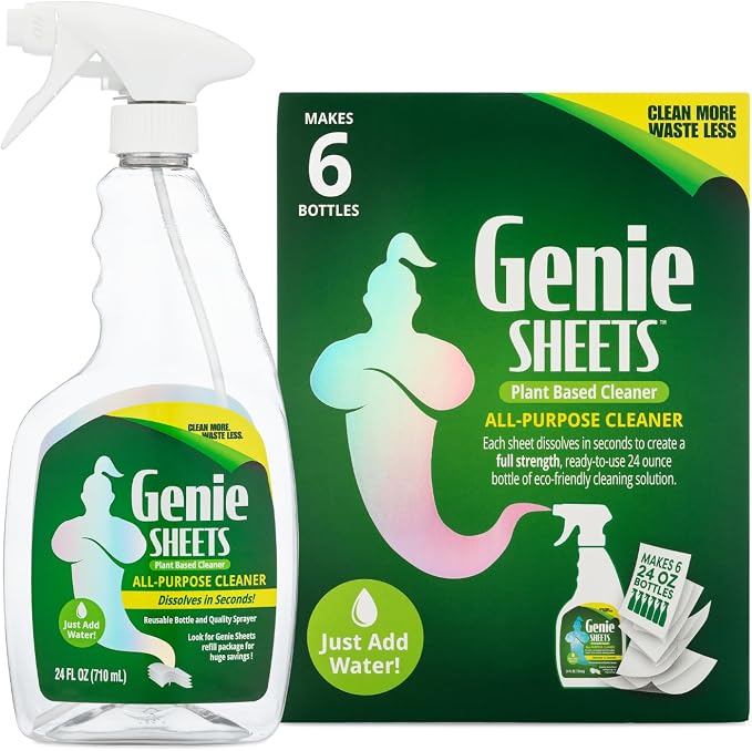 Genie Sheets All Purpose Cleaner | 1 Bottle by MicrofiberWholesale