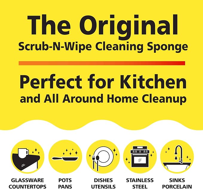 Original Scrub-N-Wipe Pad by Tuff-Scrub, Microfiber, Non-Scratch, Dual-Sided - Image 4