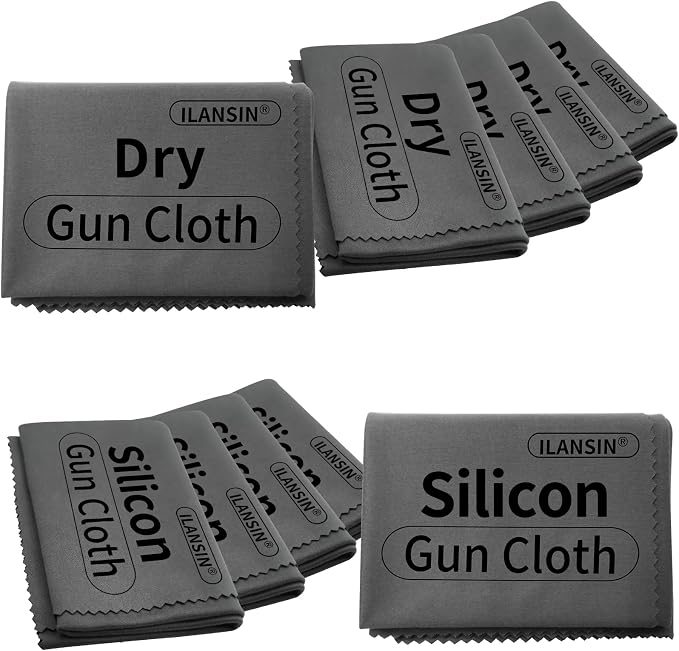 Silicon Gun Cloth 12'' ×12'' Gun Cleaning Cloths Lint Free by ILANSIN
