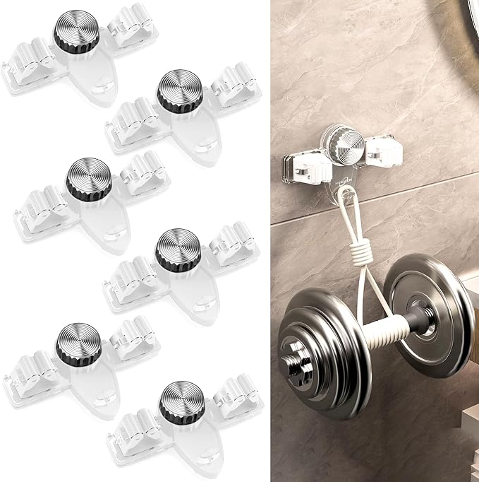 6PCS Broom Holder Mop Hanger Wall Mount, No Drill Suction Cup Mop and Broom - Image 7