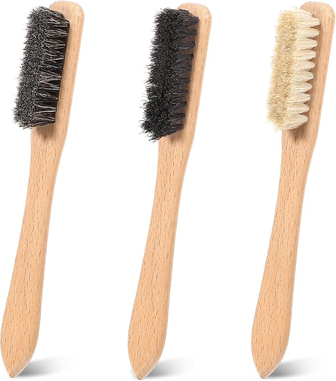 3 Pcs Laundry Stain Brush Wood Laundry Brush by Yolev