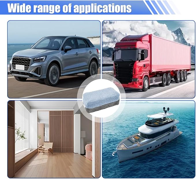 12PCS Ceramic Coating Applicator Sponge, Microfiber Rectangular Auto Polishing - Image 6
