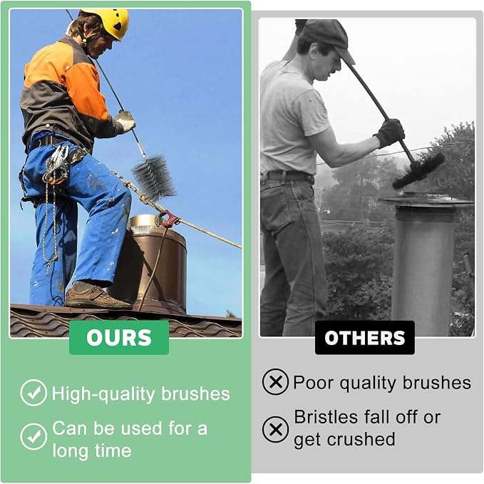 4" Chimney Steel Cleaning Brush - Image 6