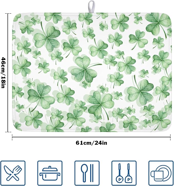 St Patrick's Day Dish Drying Mat - Image 2
