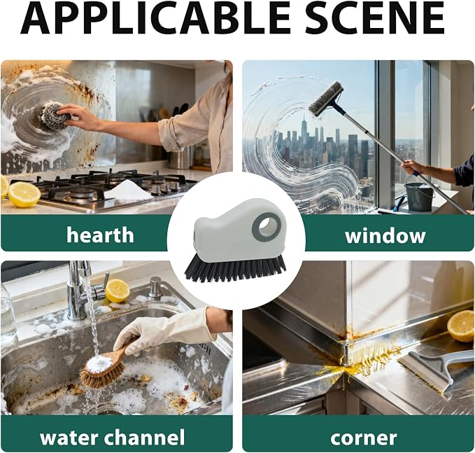 Groove Cleaning Brush, 2 in 1 Window Track Cleaning Brush - Image 3