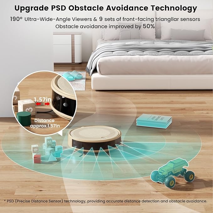Lefant M310 Robot Vacuum Cleaner, 4500Pa Strong Suction - Image 3