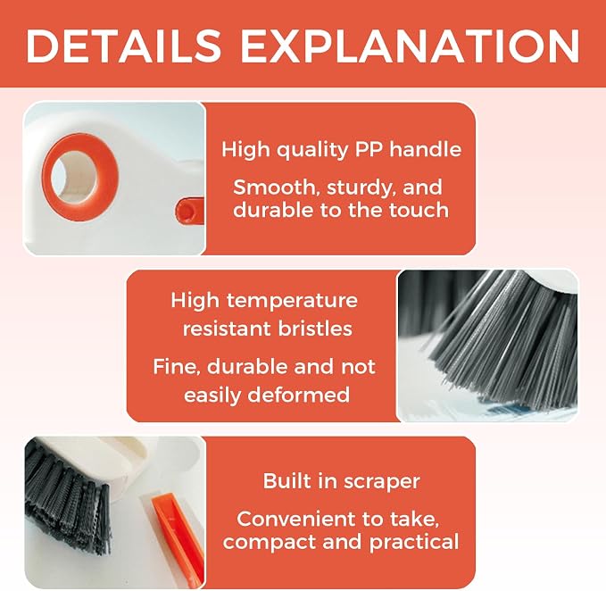 2 Sets Window Track Cleaner Tools, 2-in-1 Groove Cleaning Brush - Image 5