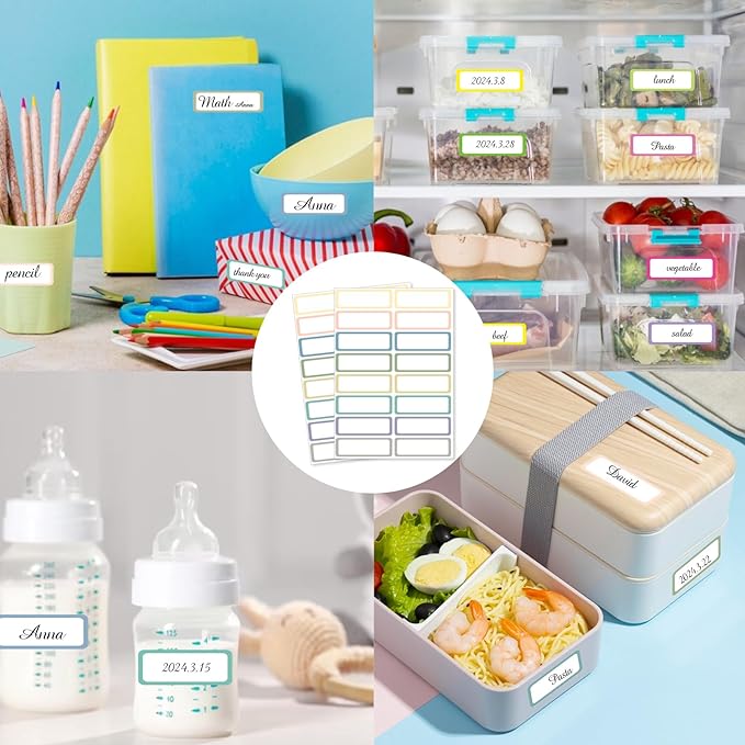 STARLIBOO Removable Labels, Removable Colored Labels Stickers, Self-Adhesive - Image 6
