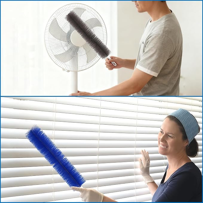 Fan Cleaning Brush Bendable Duster: 2-Pack Ceiling Fan Blades Cleaner， - Image 5