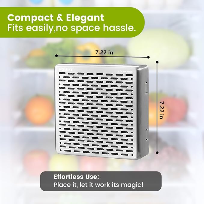 Refrigerator Deodorizer, 10 Years Long Fridge Odor Eliminator, Car Air Freshener - Image 5