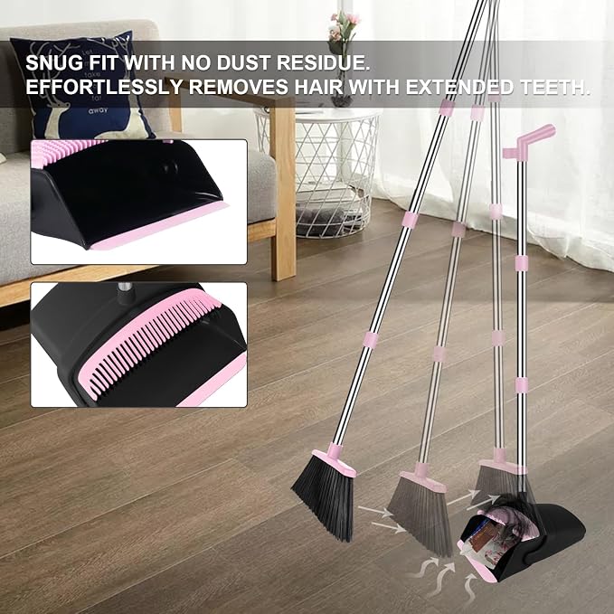 Pink Broom with Dustpan Combo Set - Image 5