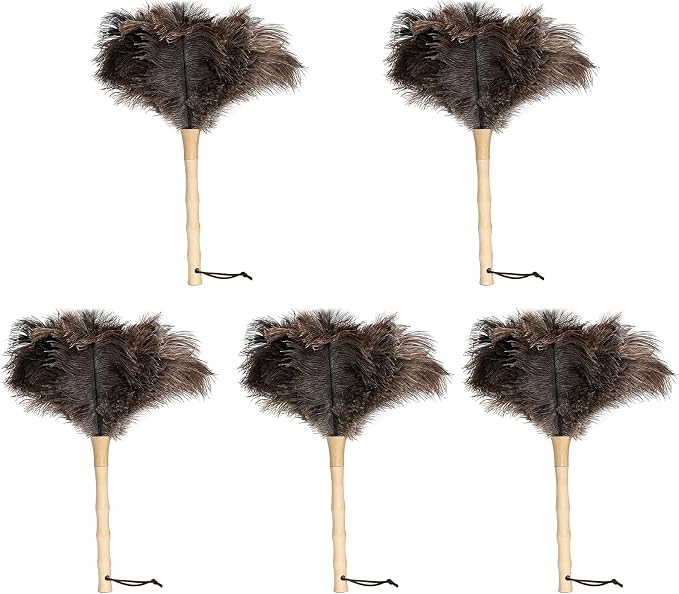 Ostrich Feather Duster 16 inch Fluffy Natural Genuine Ostrich Feathers by iHUFeather