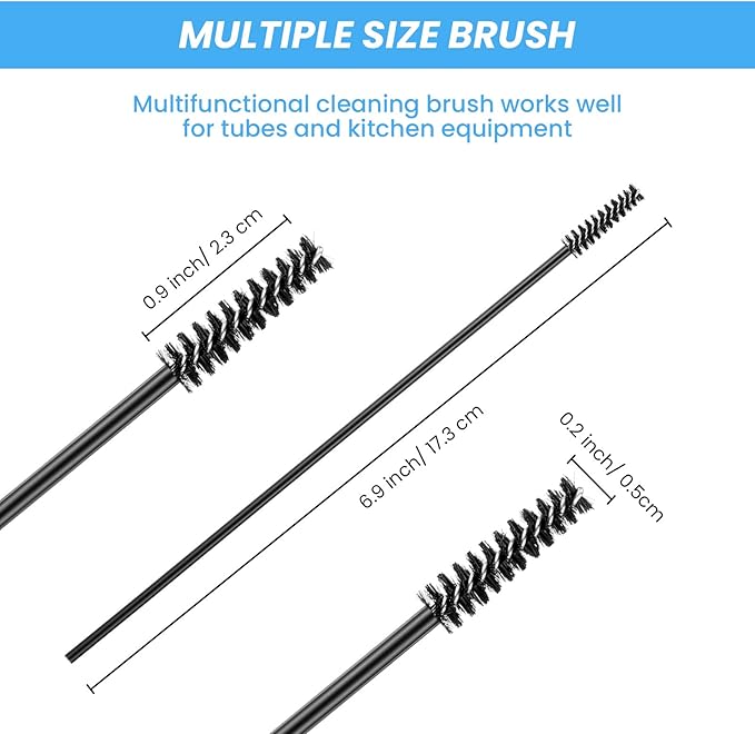 Outus 12 Pieces Hummingbird Feeder Cleaning Brush Mini Nylon Brush Set Cleaner - Image 3
