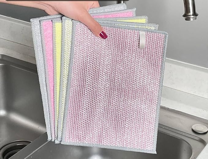 NEW 2026 | Non Scratch Wire Dishcloth | Metal Cleaning Rag - Image 5